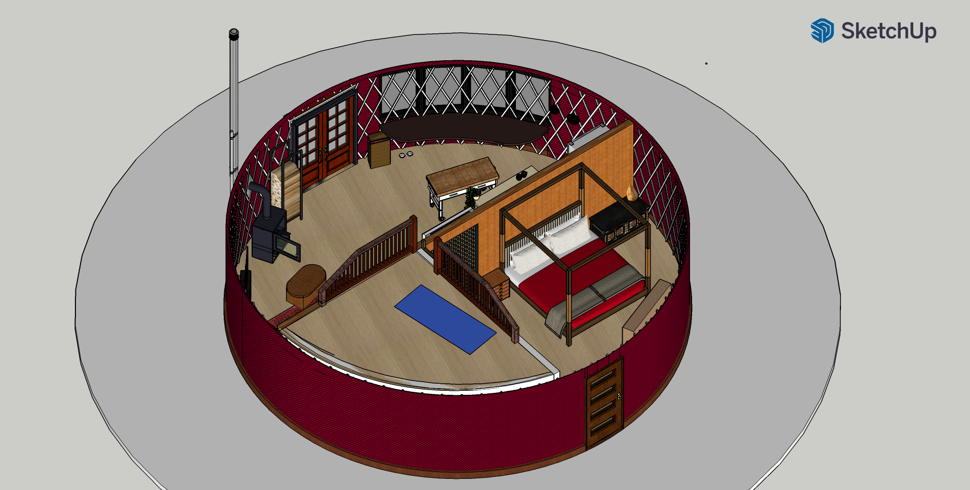 Yurt CAD design